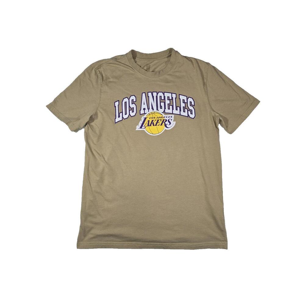 Nba La Lakers Short Sleeve T Shirt Brown Mens Medium